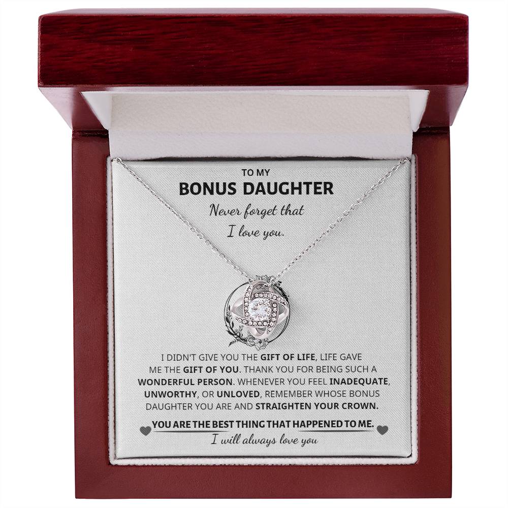 Jewelry Bonus Daughter Gift -Love knot Necklace