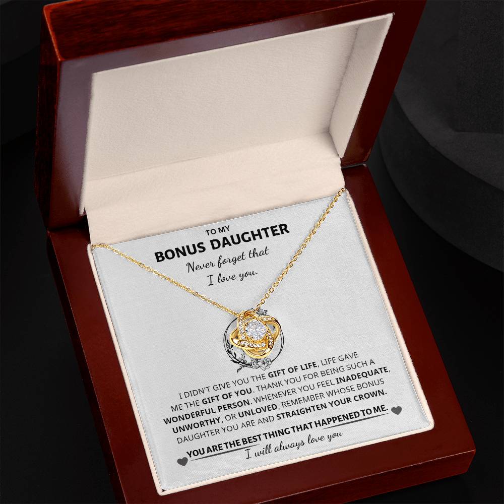 Jewelry Bonus Daughter Gift -Love knot Necklace