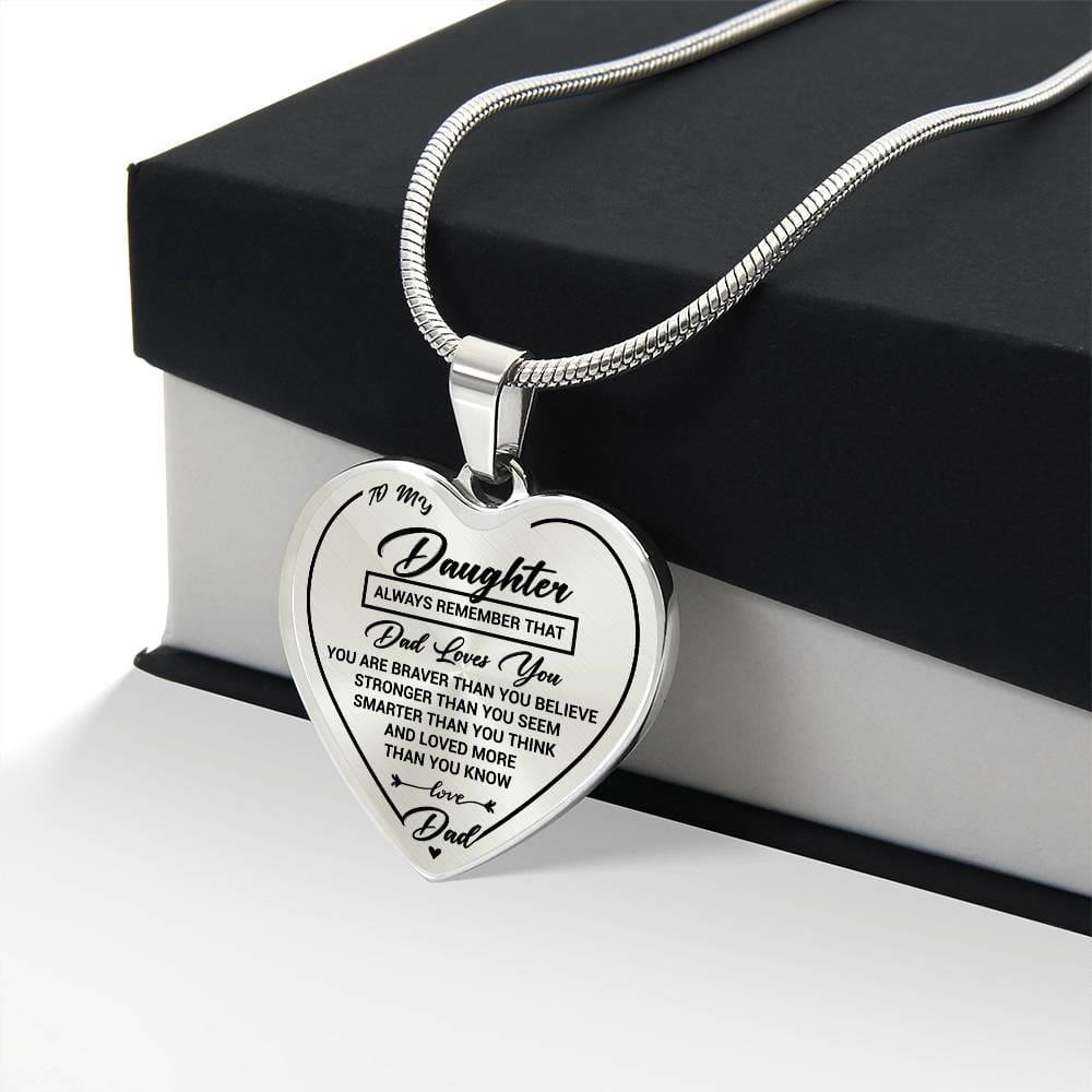 Jewelry Daughter Heart Necklace Gift