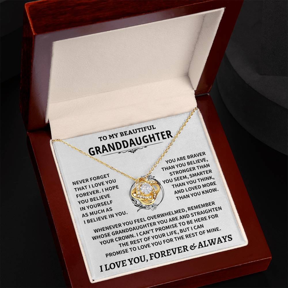 Jewelry Granddaughter Gift, Never Forget That I Love You" Granddaughter Gift, Never Forget That I Love You"