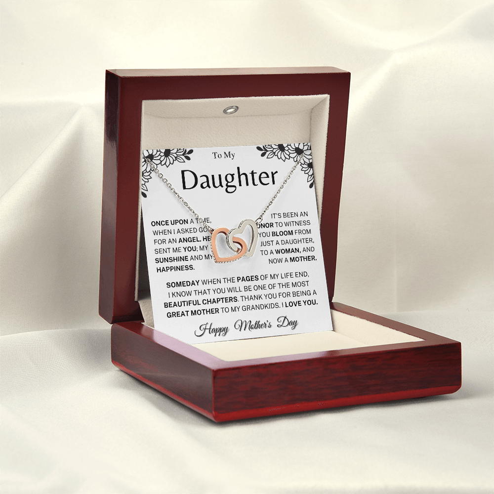 Jewelry Mother's Day Gift, "Beautiful Chapters", Interlocking Hearts Necklace Mother's Day Gift, "Beautiful Chapters", Interlocking Hearts Necklace