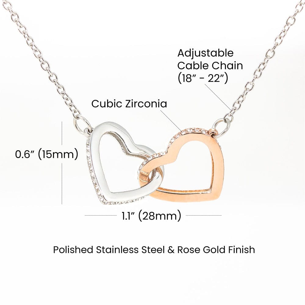 Jewelry Mother's Day Gift, "Beautiful Chapters", Interlocking Hearts Necklace Mother's Day Gift, "Beautiful Chapters", Interlocking Hearts Necklace