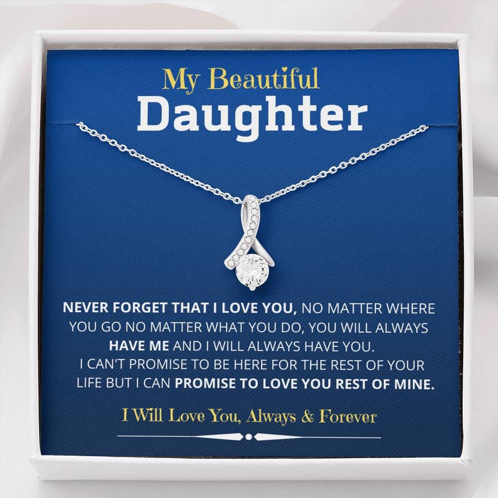 Jewelry Daughter Gift- Alluring Beauty Necklace for unforgettable love- From Mom