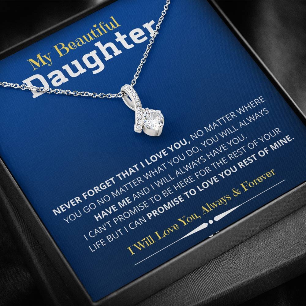 Jewelry Daughter Gift- Alluring Beauty Necklace for unforgettable love- From Mom
