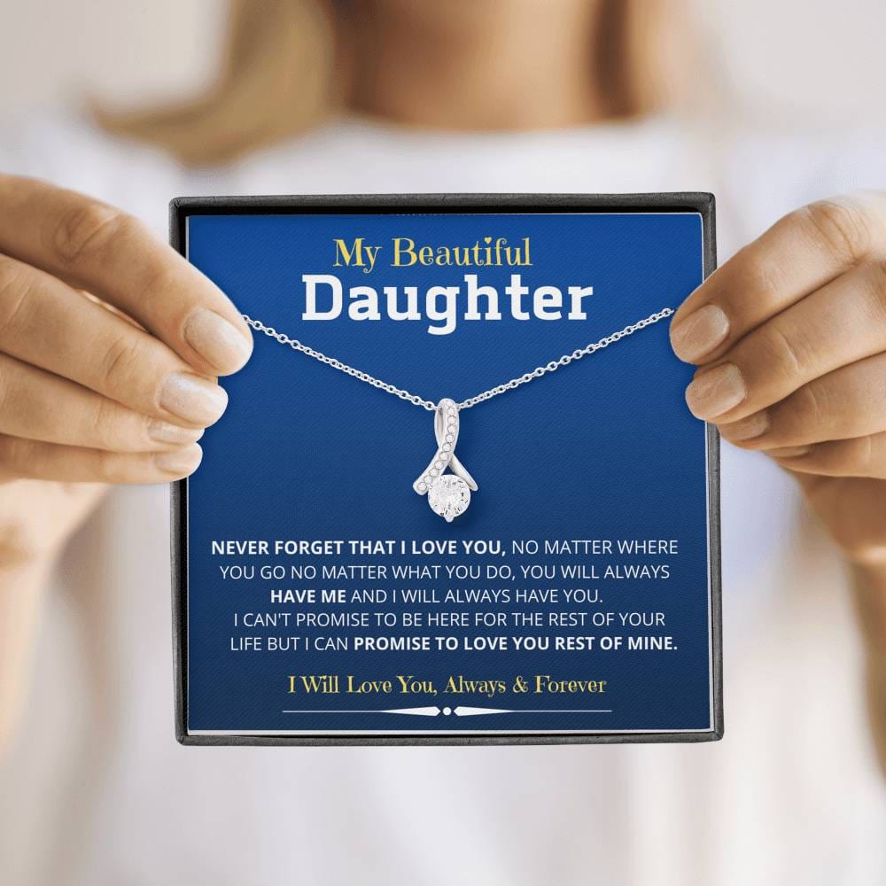 Jewelry Daughter Gift- Alluring Beauty Necklace for unforgettable love- From Mom