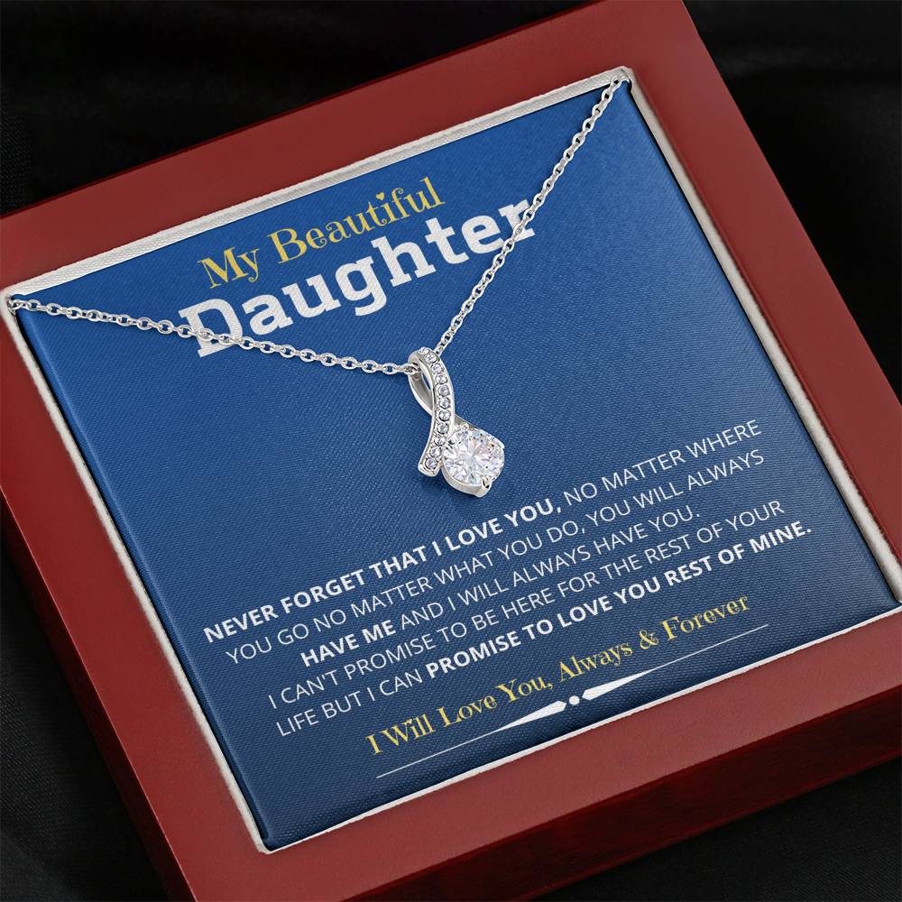 Jewelry Daughter Gift- Alluring Beauty Necklace for unforgettable love- From Mom