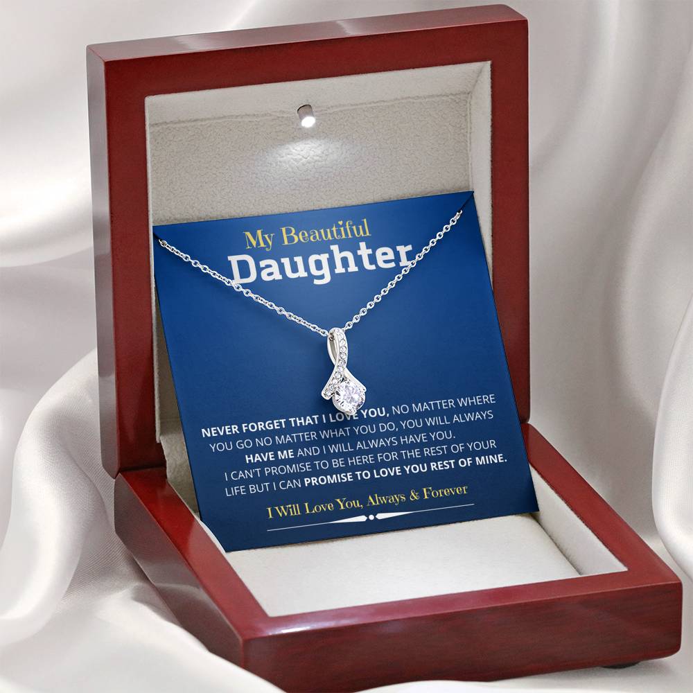 Jewelry Daughter Gift- Alluring Beauty Necklace for unforgettable love- From Mom