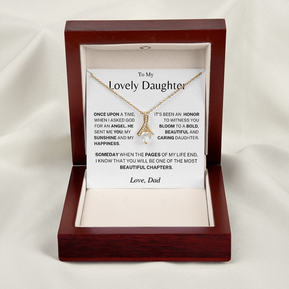 Jewelry Daughter Gift- Bold, Beautiful and Caring- From Dad