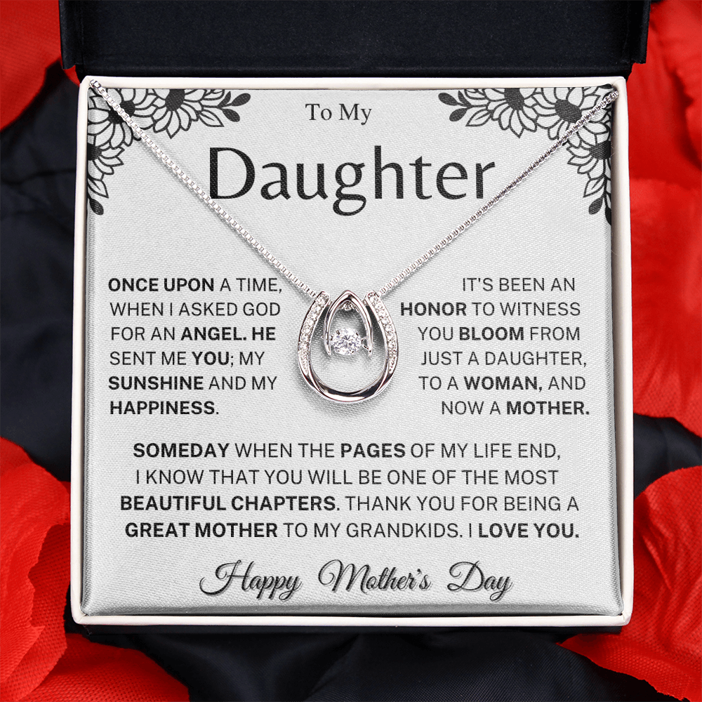 Jewelry Daughter Mother's Day Gift- Great Mother- Horseshoe Necklace