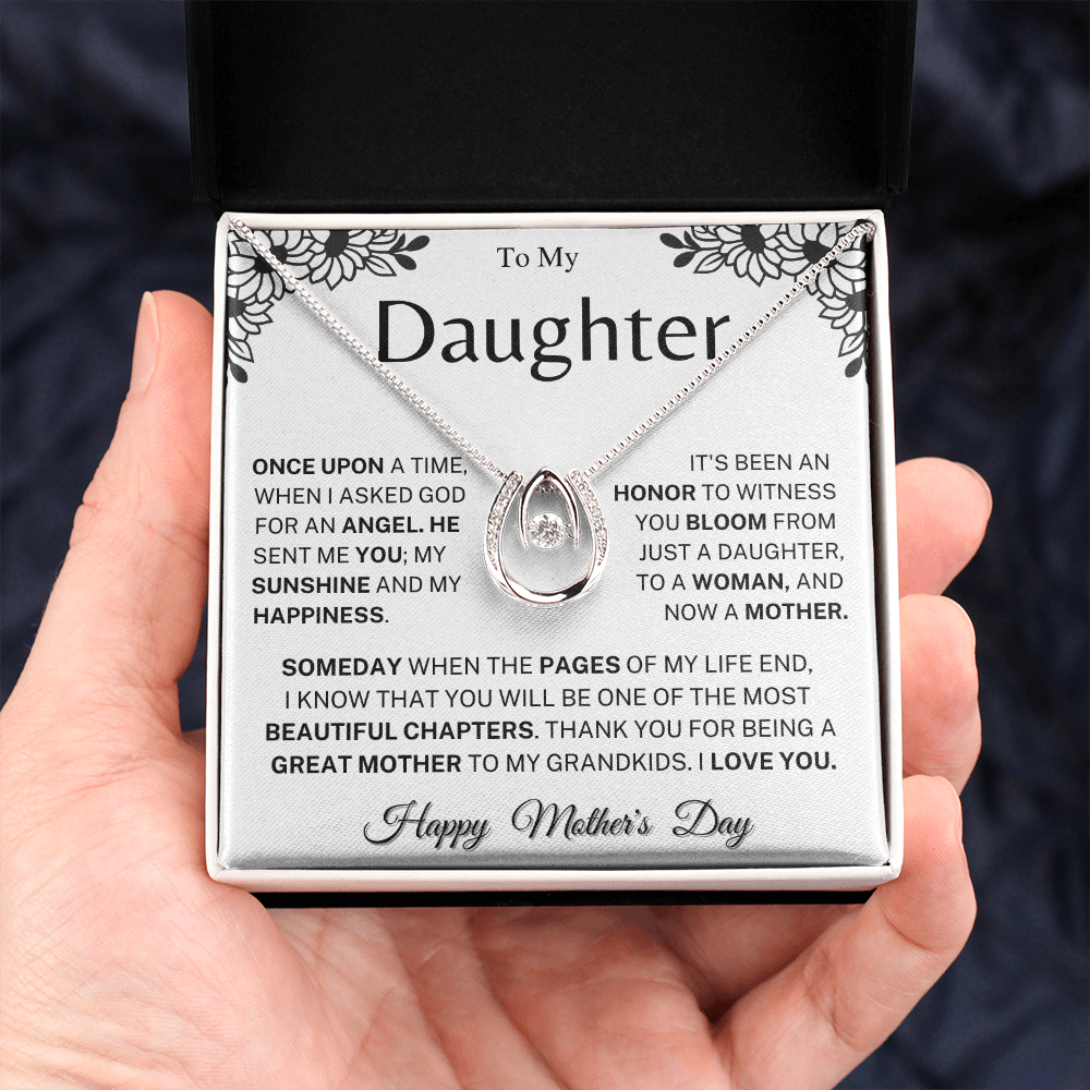 Jewelry Daughter Mother's Day Gift- Great Mother- Horseshoe Necklace