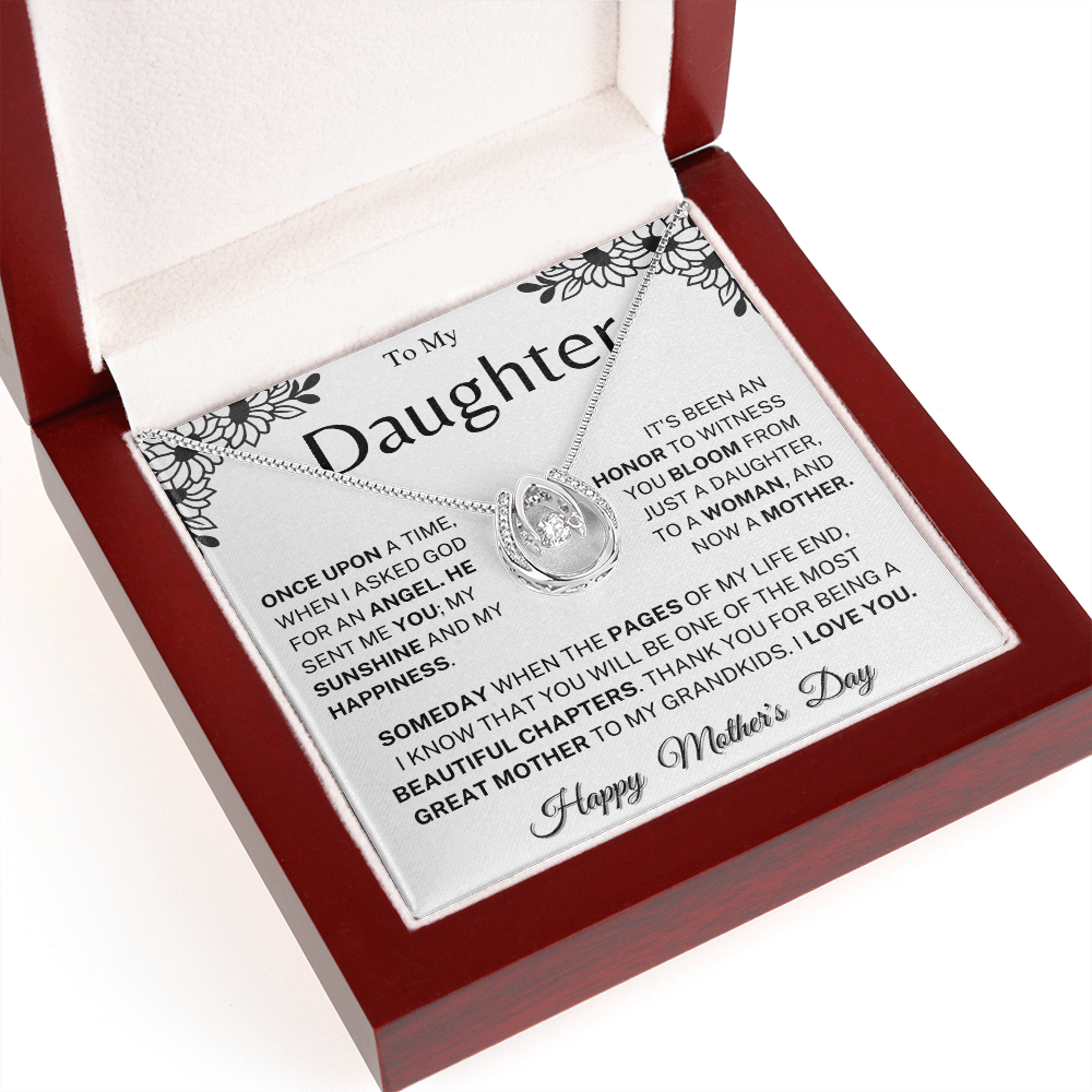 Jewelry Daughter Mother's Day Gift- Great Mother- Horseshoe Necklace