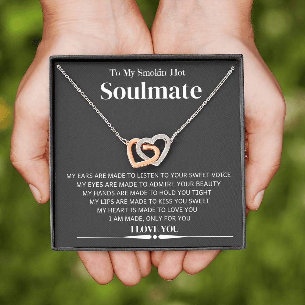 Jewelry I Am Made Only For You, Smokin' Hot Soulmate; Interlocking Hearts Necklace