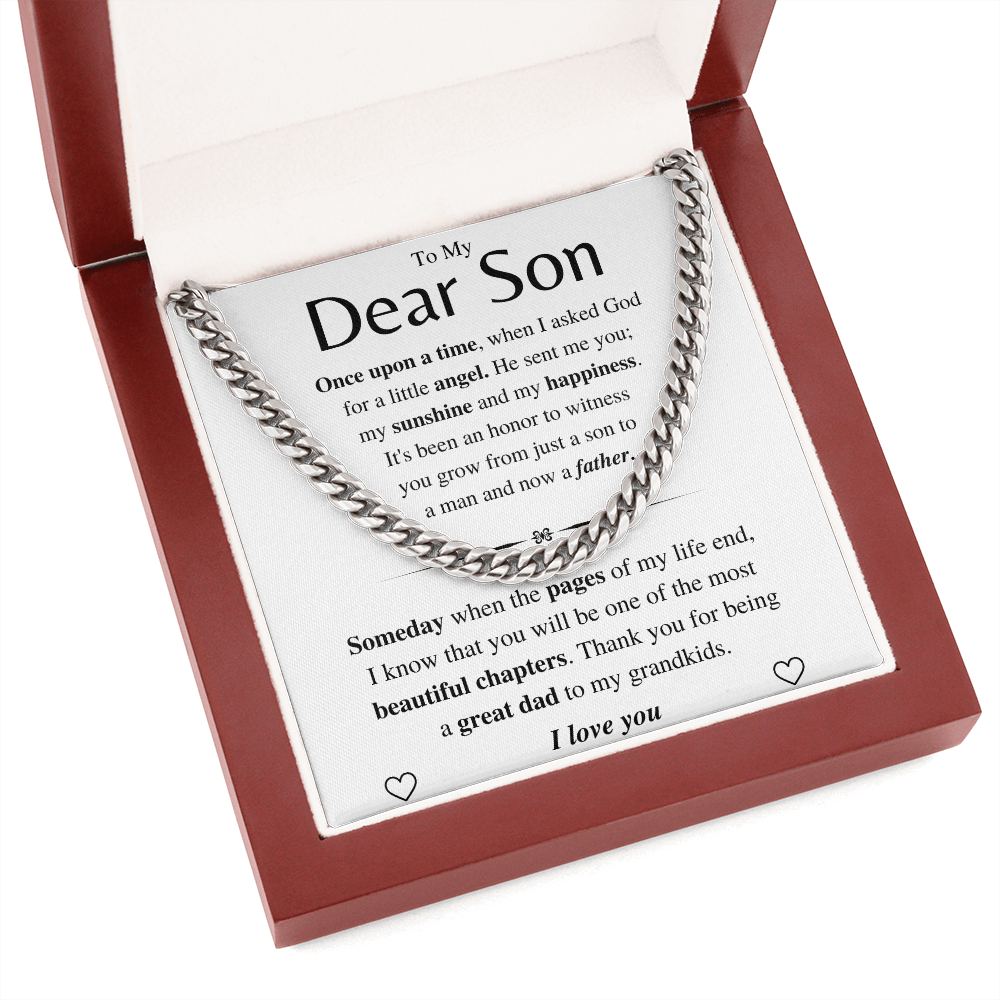 Jewelry Son Gift- Great Dad - Cuban Chain Link