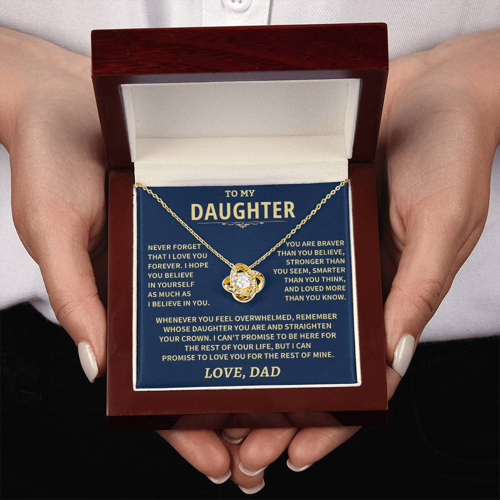 Jewelry Beautiful Daughter Gift, From Dad. "Straighten Your Crown"