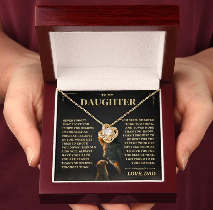 Jewelry Beautiful Daughter Gift, "I am proud to be your father"