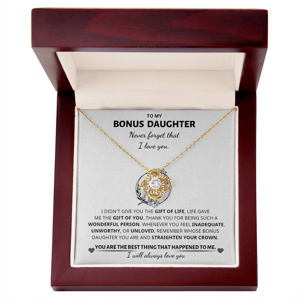 Jewelry Bonus Daughter Gift -Love knot Necklace