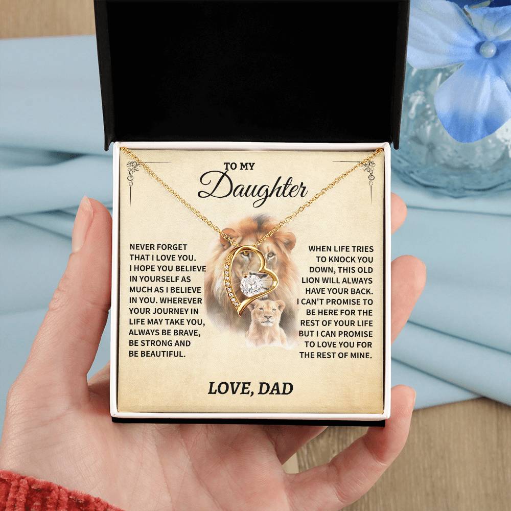 Jewelry Daughter Gift- Forever Love Heart Necklace