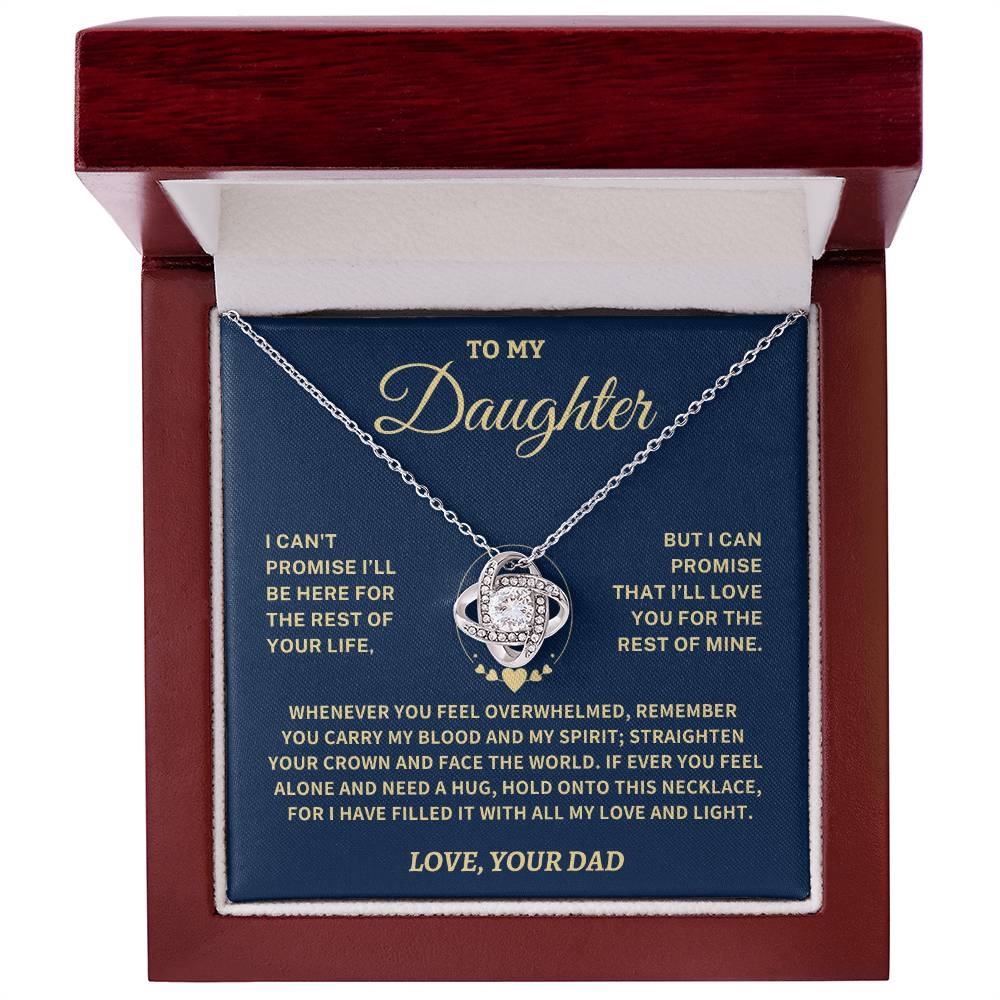 Jewelry Daughter Gift- Straighten Your Crown - Love Knot Necklace