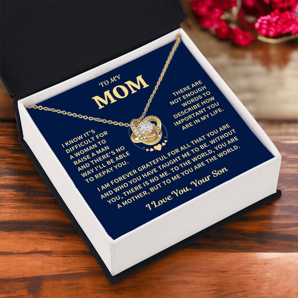 Jewelry Gift For Mom-From Son -Forever Grateful