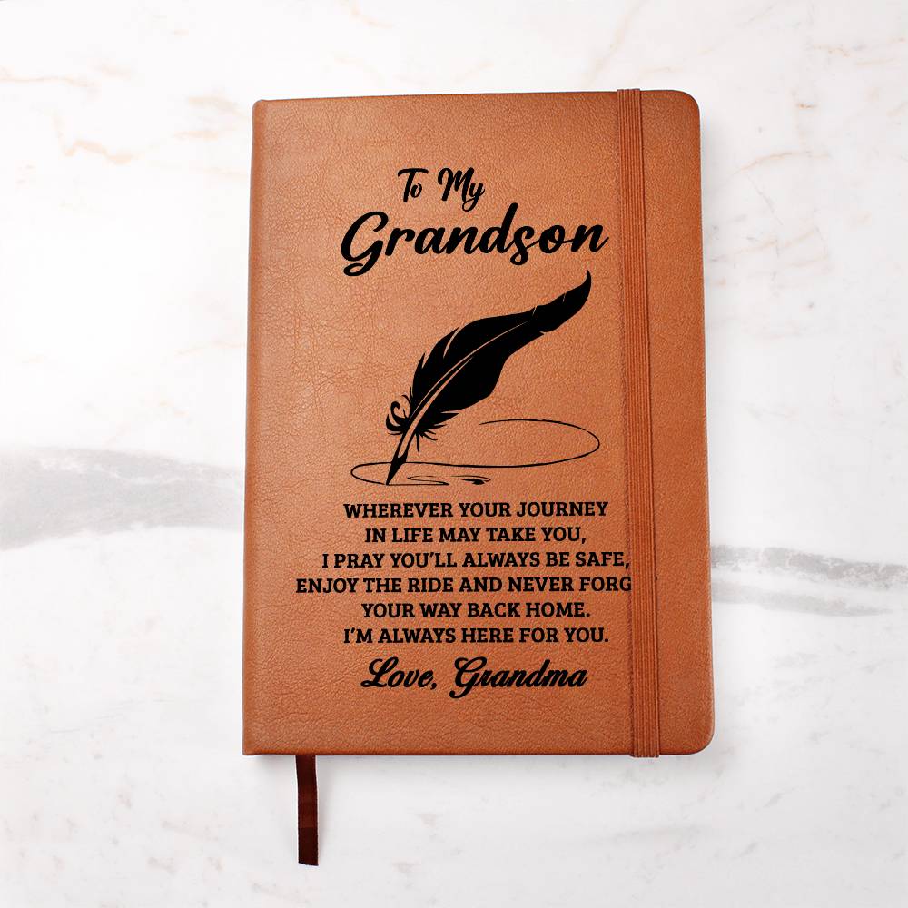 Jewelry Grandson Gift From Grandma, "Never Forget", Graphic Journal