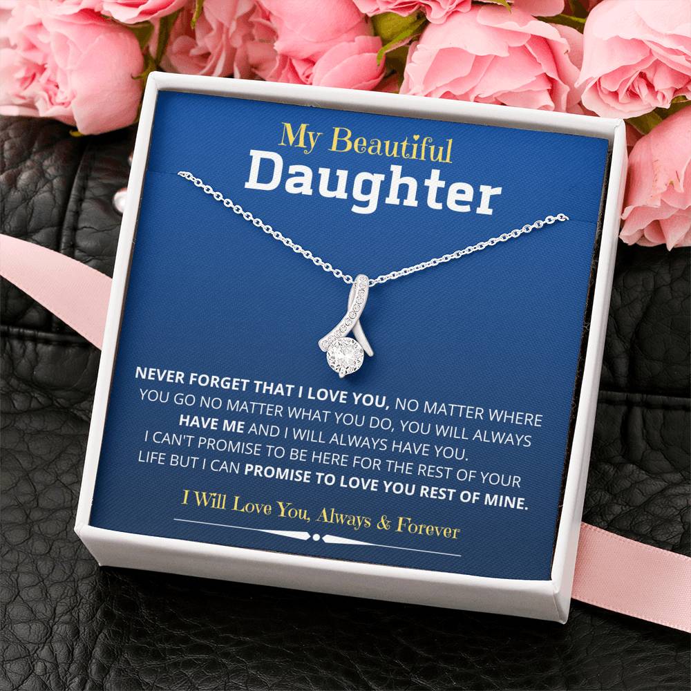 Jewelry Daughter Gift- Alluring Beauty Necklace for unforgettable love- From Mom