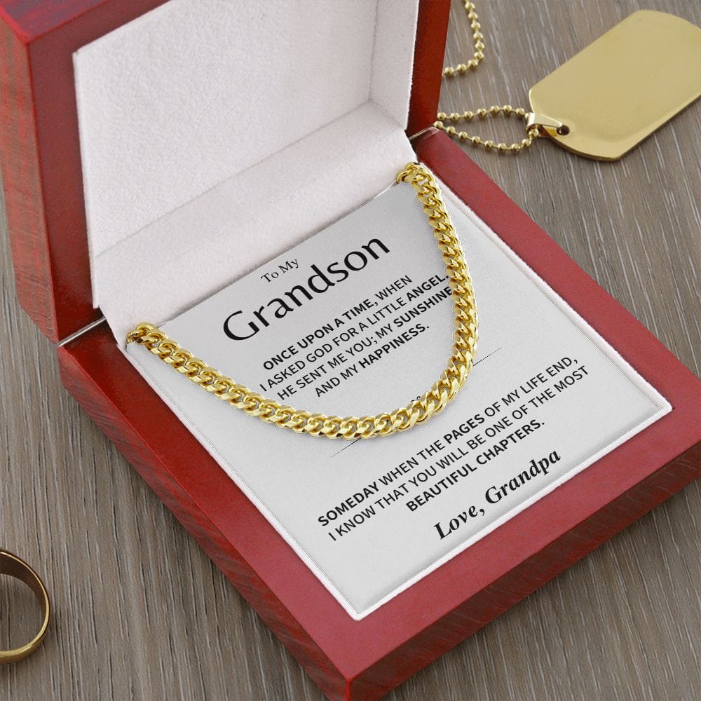 Jewelry Grandson Gift; Beautiful chapters