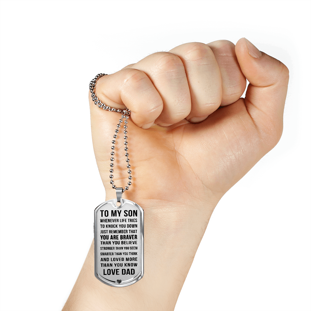 Jewelry Luxury Dog Tag; Son Gift