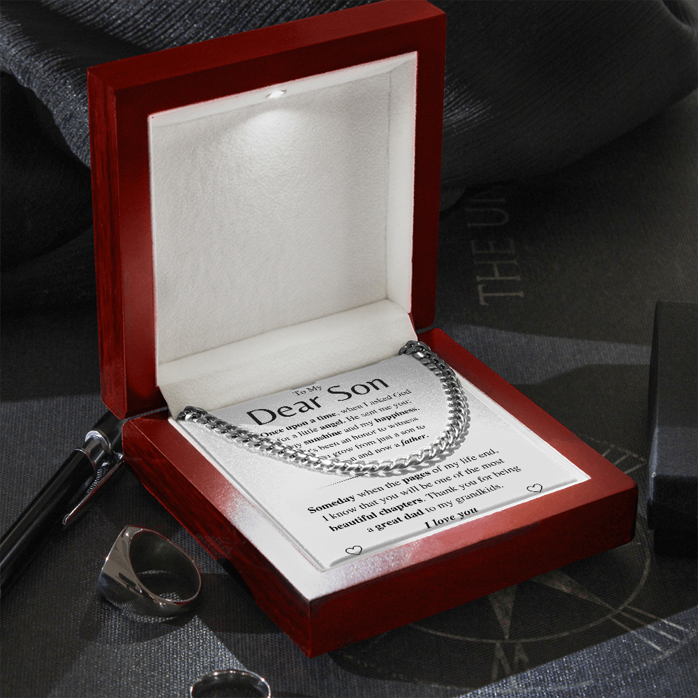 Jewelry Son Gift- Great Dad - Cuban Chain Link